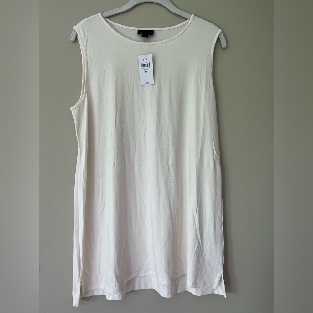 NWT J. Jill Wearever Collection Cream Tank Top